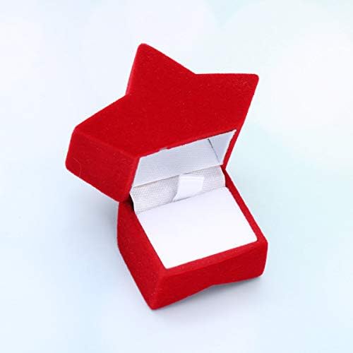 Organizator naušnica 4pcs crveni kreativni pentagram oblik nakita ogrlica za ogrlicu na naušnica kontejner božićni pakiranje