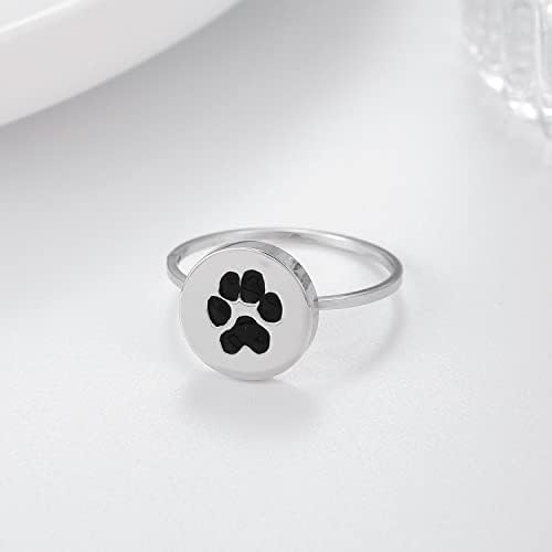 Longilter pseći prsten Personalizirana prilagođena ogrlica za ispis za kućne ljubimce u sjećanju na pseće ljubimce Memorijalni