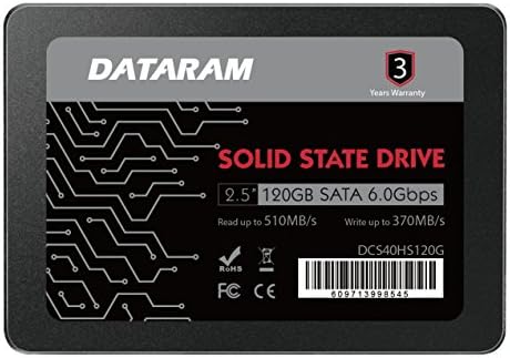 Dataram 120 GB 2,5 SSD pogon Solid State pogon kompatibilan s MSI Gaming 27T 6QE-002US