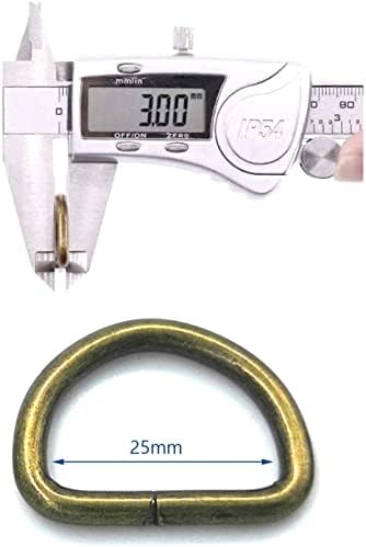Yixi-Sbest 20 PCS 25 mm unutarnjeg dimnjaka, ovalni prsten jastoga kandža zakretna s d-prstenima za remen push gate jastoge