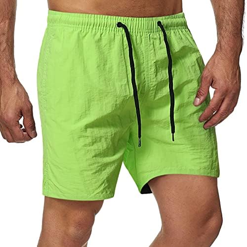 Miashui kupaći kostim muški muški multifunkcionalni 5 -minutna hlača solidne boje plaže sportska fitness kratke hlače muške