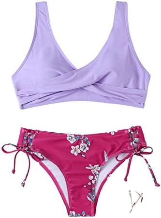 lcepcy push up bikini setovi za žene podstavljene, seksi V vrat nisko udise kupaći kostimi, 2023 proljetni modni kupaći kostim