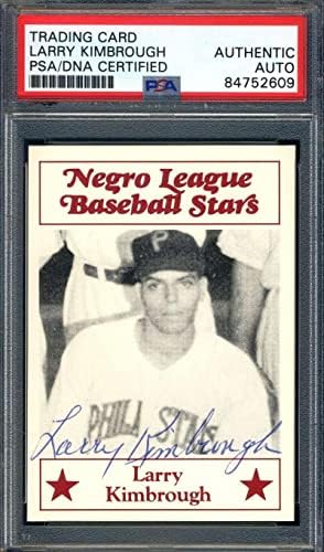 Larry Kimbrough PSA DNK potpisao 1986. godine Fritsch Negro League Stars Autogram - Bejzbolske karte