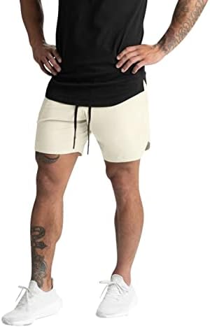 Gaxdetde trenerski trendovi Trend Solid Color Ljetni mladić koji trče povremene kratke hlače Fitness Muške hlače muškarci