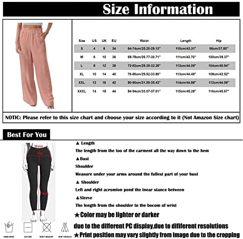 Ženske lanene hlače, Radne hlače, osnovne hlače, jesenske hlače za žene, hlače srednjeg rasta, elastične hlače u struku,