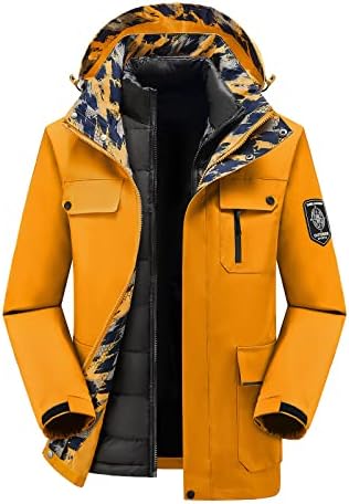Muški vodootporni planinarski kaput zima topla jakna od jakne vjetrovita zgusnica kaput vanjski patentni zatvarač podstavljena