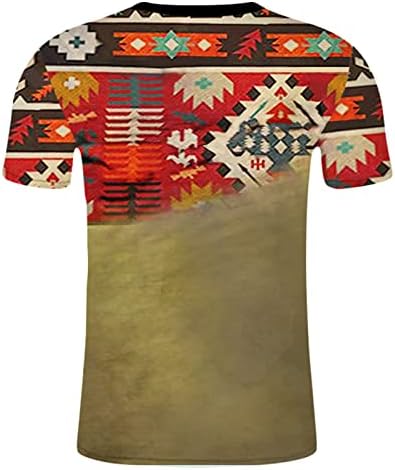 XXBR Vojnički majice s kratkim rukavima za muške, Street 3d Digital Ethins Printing casual majice za vježbanje Atletske majice