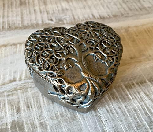 Vrhunski mesingani ukrasni stablo života/srčana kutija nakit - duhovna ljubav keltska umjetnost