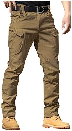 YMOSRH KHAKI Traperice za muškarce City Special Service hlače Vojni obožavatelj IX7 Multi Pocket kombinezon Muške hlače casual