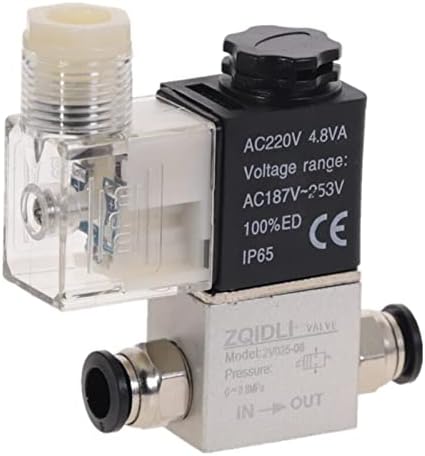 Adapter za spajanje crijeva za Zrak elektromagnetski ventil 2V025-08 2-struka 2-port 1/4 Normalno zatvoreni pneumatski ventil