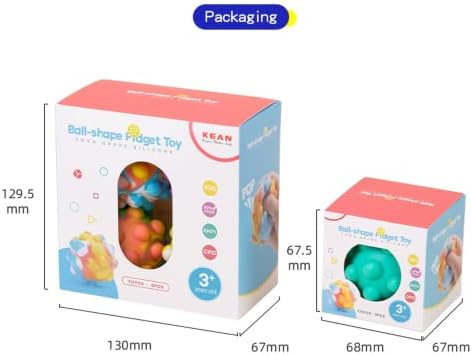 Pop stres kuglice fidget igračka, 3D lopta iskače ublažava nemirnu igračku rastezljive kuglice anksiozno ublažavanje prstiju