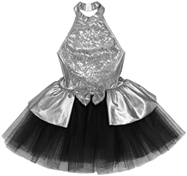 Agoky djevojke šljokice Bowknot baletna plesna haljina Gimnastika suknuta leotarda s tutu plesnom haljinom odjeća balerina