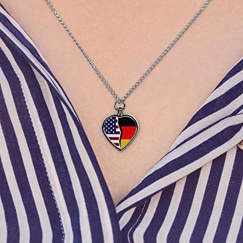 Sjedinjene Države i Njemačke zastave za kućne ogrlice za urnu za kućne ljubimce Memorijalni nakit za kućne ljubimce privjesak