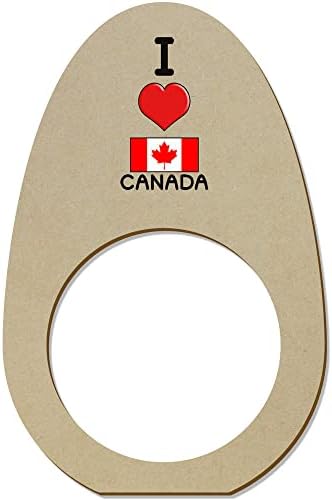 Azeeda 5 x 'volim Kanadu' drvene salvete/držače