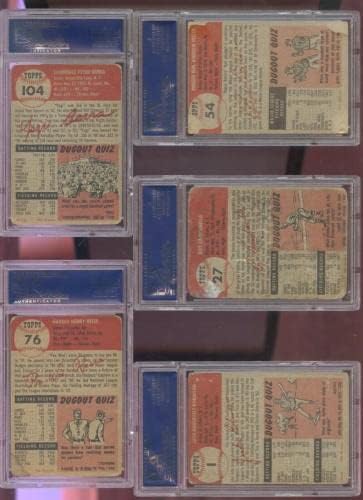 1953. Topps 1 Jackie Robinson PSA 1 Ocijenjena bejzbol kartica MLB Brooklyn Dodgers - Slabed bejzbolske karte