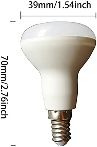 Mini led žarulja E14 R39 s dugom горловиной u obliku gljiva za vješanje lampe Track Light lampe 6000K Cool white, AC85-265V,