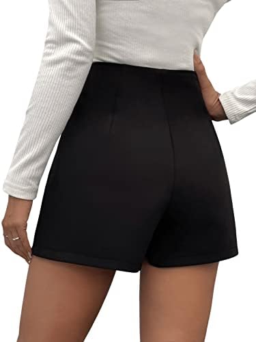 Shenhe ženski visoki struk omota asimetrični gumb za rum Skorts suknje kratke hlače