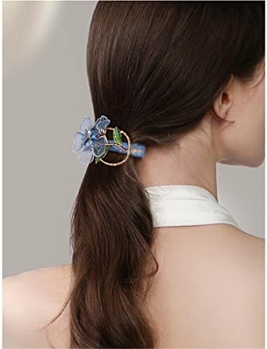 Zhuhw Spring Clip ručno embroided cvjetna kosa za kosu stražnje glave ženka