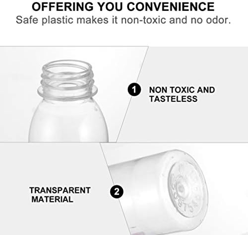 Staklene boce za vodu 10pcs prozirne boce za pohranu plastičnih boca za piće spremnici za piće limenke za mlijeko plastične