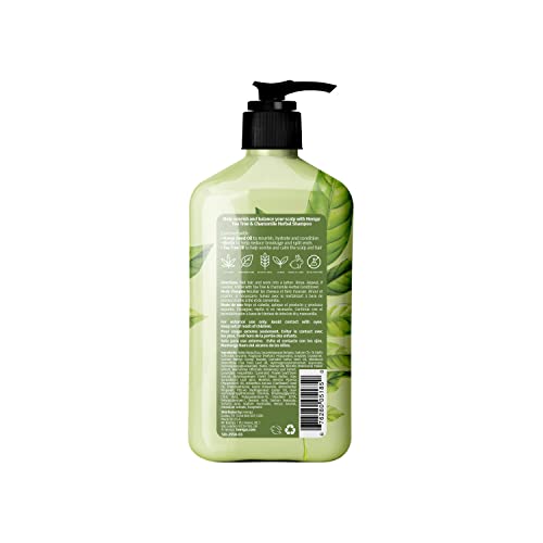 Biotinski šampon za kosu - čajevac i kamilica-za njegu vlasišta, rast kose i jačanje suhe, oštećene i obojene kose, vlaži,