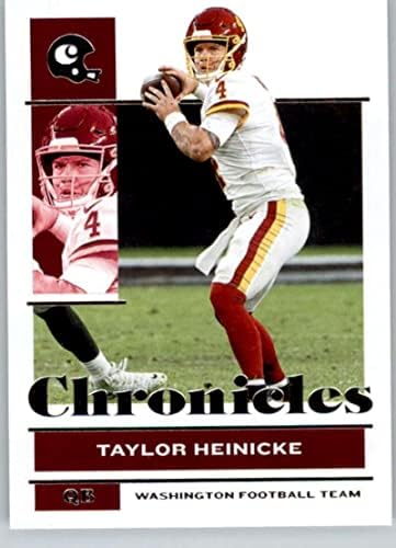 2021 Panini Chronicles 95 Taylor Heinicke Washington Nogometni tim NFL nogometna trgovačka karta