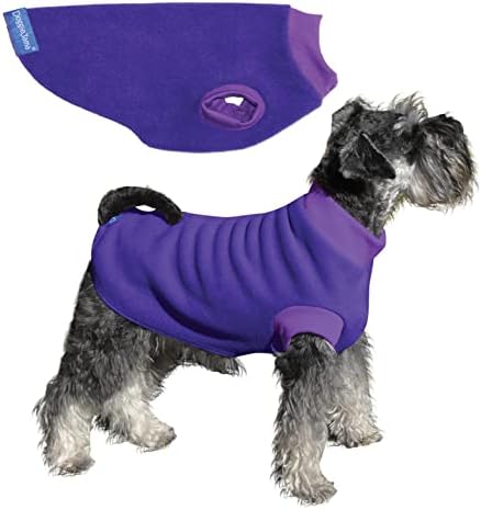 Doggiejama Premium Fleece Dog Puloaper - topli pulover, jakna za pseće jakne zimski džemper - unutarnja i vanjska upotreba
