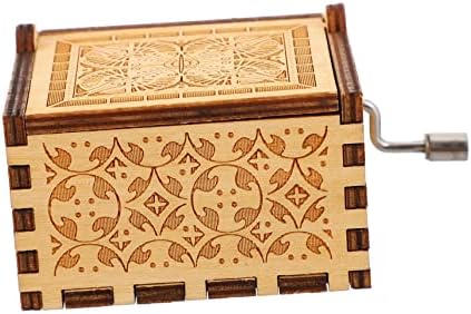 Holibanna kutija klasična glazbena kutija za skladištenje ukrasni drveni dekor glazbeni pokloni glazbeni nakit futrola vintage