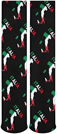 Italija zastave karte cijevi čarape čarape čarape prozračne atletske čarape čarape na otvorenom za unisex