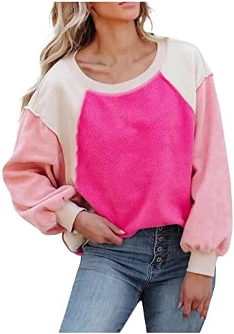 Ženski džemperi 2023. modni casual temperament plišani šavovi dugim rukavima Top džemper