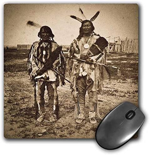 3Drose LLC 8 x 8 x 0,25 inča Arikara poglavari s mirnim cijevima u Fort Berthold Dakota teritorij miša