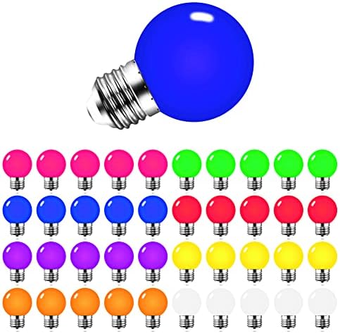 Žarulje u boji 926 od 3 vata ekvivalent 30 vata postolje od 240 LM Globus raznobojna LED svjetla za vjenčanje Noć vještica