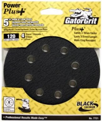 Ali Industries Gator 7722 Premium brusni disk, 80 grit, 5 , Clear