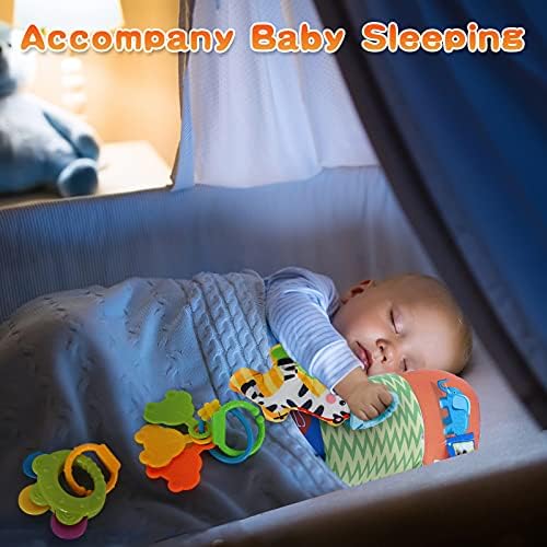 Histoye igračka za jastuk za bebe trbuha s odvojivim zveketama puzajući valjci razvojni trbuh vremena za bebe 3-6 mjeseci