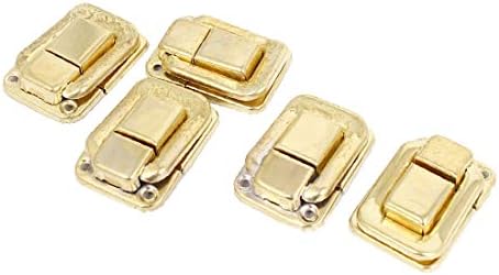 X-DREE ladice Fittings Hardver Toggle preklopni zasun Hasp Gold Tone 36 mm duljina 5pcs (Accesorios de la caja del cajón