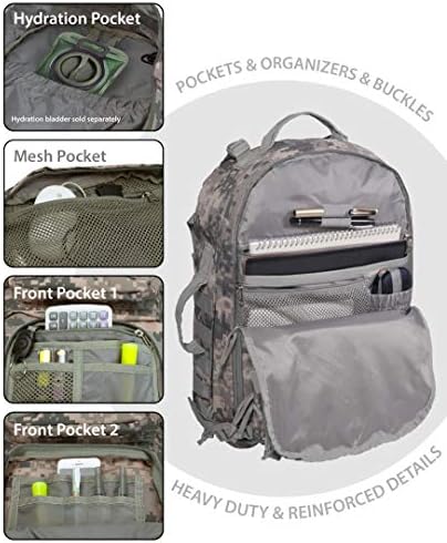 Rockland Vojni taktički ruksak za laptop, ACU, veliki