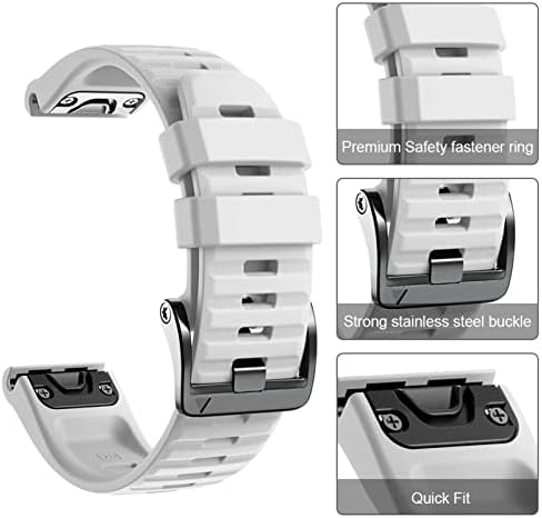 Wikuna silikone remen za brzo otpuštanje za Garmin Fenix ​​7x 7 6x Pro Watch EasyFit Wreve Band 26 22 mm remen
