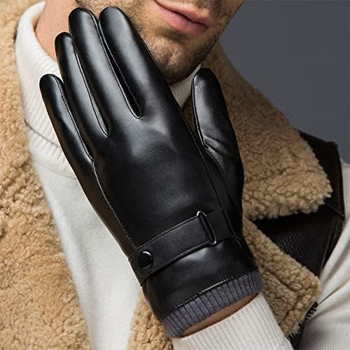 Muške zimske kožne rukavice Plus baršunaste zadebljane rukavice za vožnju i vožnju biciklom neklizajuće tople rukavice otporne