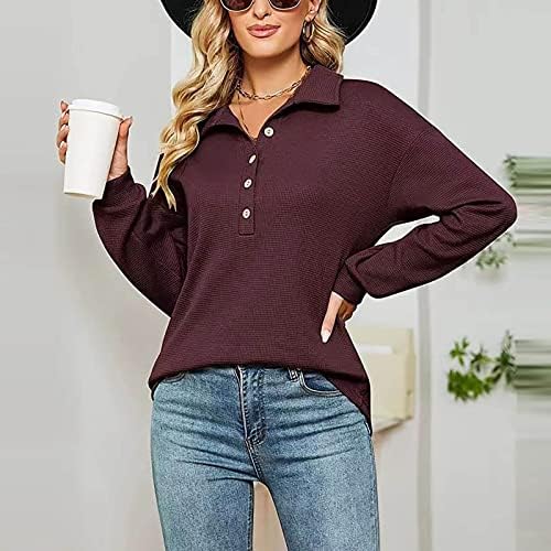 Ženski predimenzionirani džemperi modni labavi pleteni dugi rukavi Čvrsta boja casual gornjeg vrha casual vrh