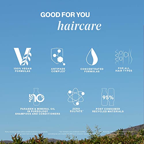 Pureology Smooth savršenstvo Anti Frizz šampon i set za regenerator | Glatko za kosu i boju sigurno | Bez sulfata | Vegan