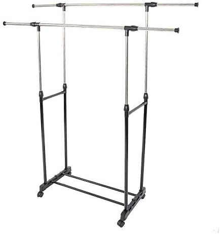 2602-in - 4-stalak za odjeću na kotačima stalak za odjeću za teške uvjete rada prijenosni stalak za tračnice – in-909