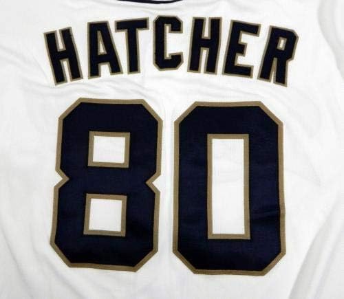 2015 San Diego Padres Justin Hatcher 80 Igra izdana White Jersey SDP0356 - Igra korištena MLB dresova
