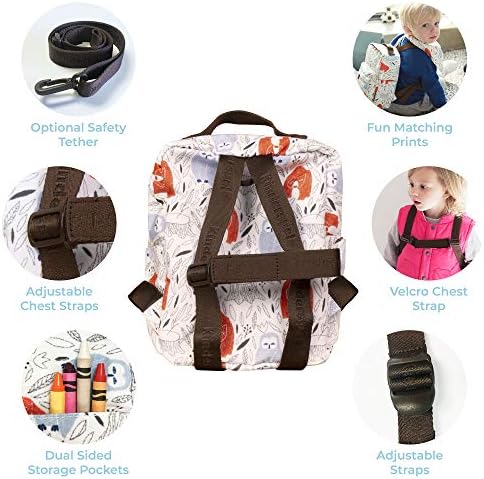 Kinderspel Izolirana vreća za ručak za malu djecu, ruksak kompaktne veličine s kabelskim pojasom i uklonjivim sigurnosnim