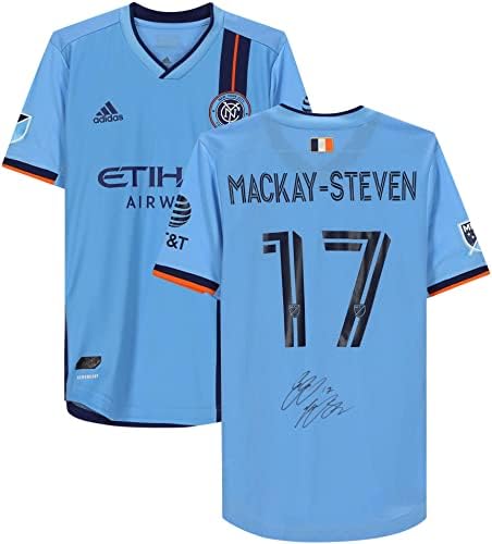 Gary Mackay-Steven New York City FC Autografirani meč s br. 17 Blue Jersey iz sezone 2020 MLS-Autografirani nogometni dresovi