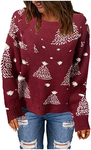 Ženski božićni džemperi za muškarce modni džemper snjegovi