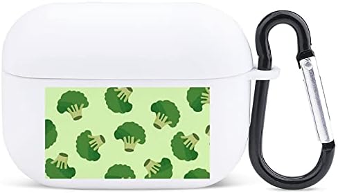 Zeleni brokoli Silikonski zaštitni zaštitni poklopac kompatibilan s Apple AirPods Pro bežično punjenje futrole