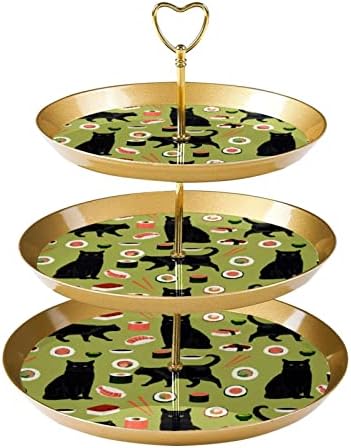 Držač za stalak za kolače plastični stalak za deserte stalak za tortu 3 sloja za posluživanje stalak za prikaz, crtana životinjska