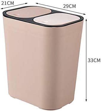 Košara za smeće s dvostrukim poklopcem klasifikacija kante za odlaganje suhog i mokrog tipa odvajanje kante za smeće za kuhinju