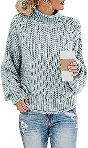 Ženski džemperi s dugim rukavima 2022 posada vrat Čvrsti slojevi pleteni džemper za žene zima casual pulover vrhovi