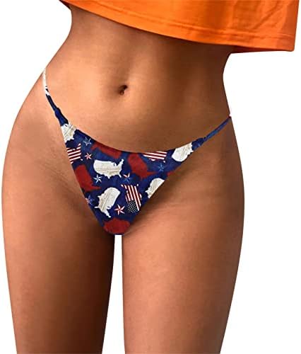 4. srpnja seksi tange za žene nestašne za seks rastezljive kaiševe t-beck donje odjeće niskog struka američka zastava udobno