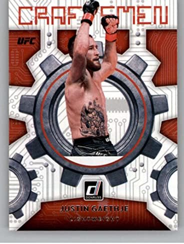 2022. Donruss UFC obrtnici 10 Justin Gaethje Lagana službena MMA trgovačka kartica u sirovom stanju